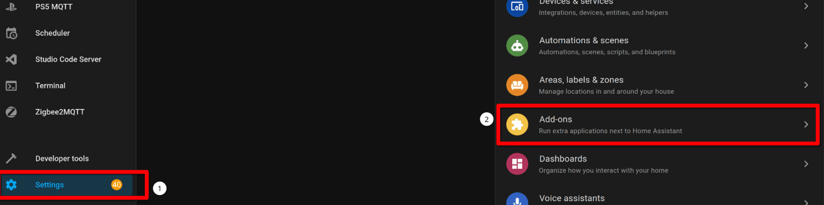 Agent add-on visible in Home Assistant