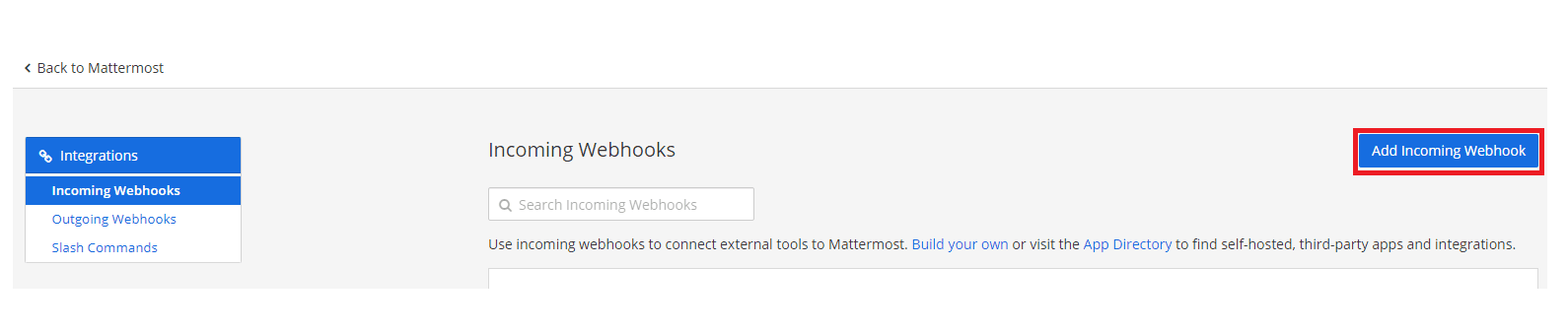 Screenshot 3: Click on Add Incoming Webhook